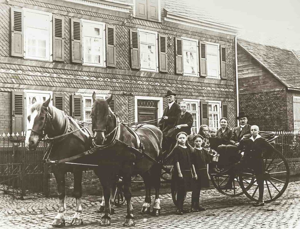 Geschichte Holz Bald Kutsche 1909