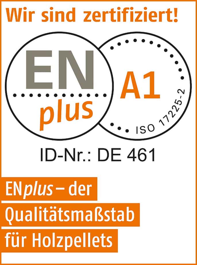 Zertifikat ENA1 Pellets Qualität